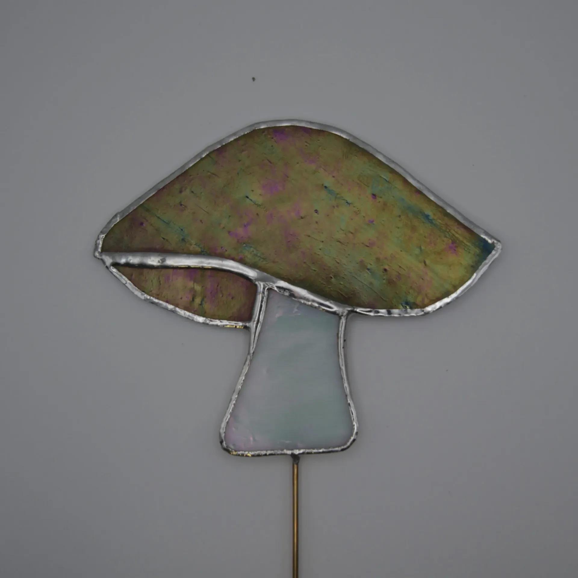 Yellow Mushroom Plant Stake